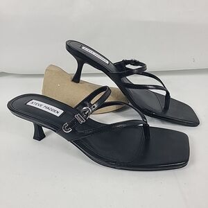 Steve Madden Black Strappy Heels